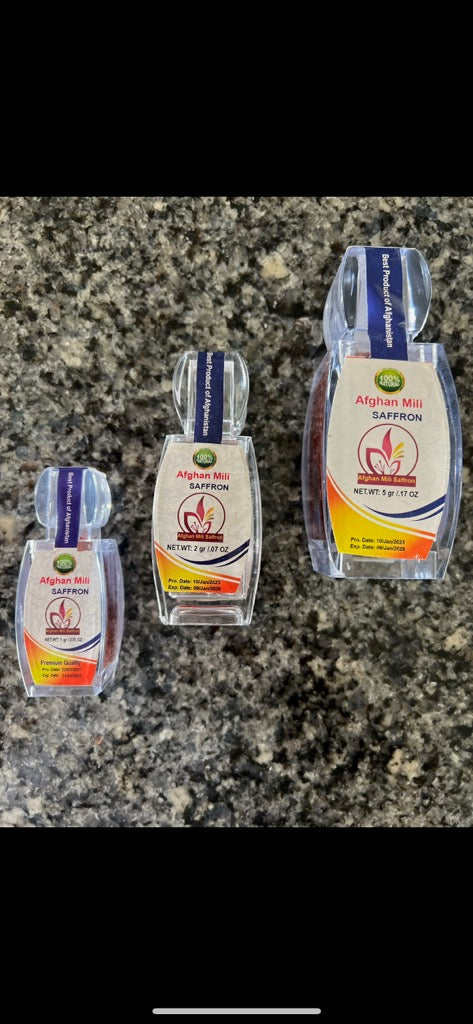1 Gram Saffron, Finest Pure Premium All Red Saffron Threads, Graded AA+ Non-GMO For Tea, Rice, Desserts, Milk and Risotto, Stew.