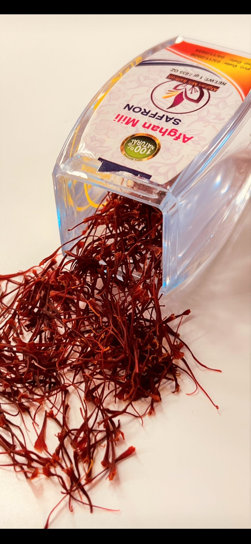 5 Gram Saffron, Finest Pure Premium All Red Saffron Threads, Graded AA+ Non-GMO For Tea, Rice, Desserts, Milk and Risotto, Stew.